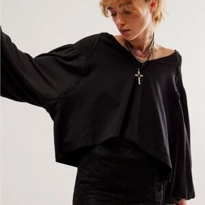 NWT Free People oversized Kathy tee